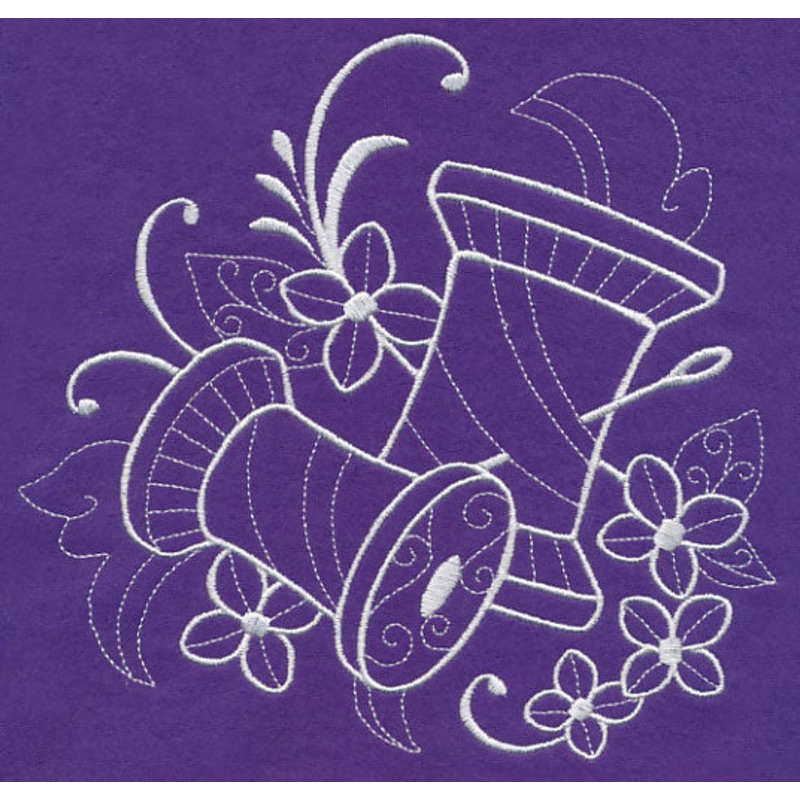 Crafty Spools of Thread (Whitework)