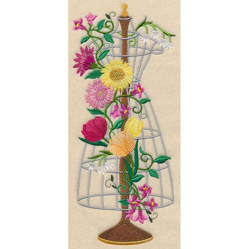 Dress Form Blooms|11.67″ x 4.98″ / 296.38mm x 126.44mm|9.4″ x 4″ / 238.66mm x 101.48mm|7.77″ x 3.31″ / 197.27mm x 83.97mm|6.87″ x 2.93″ / 174.6mm x 74.32mm|All Sizes