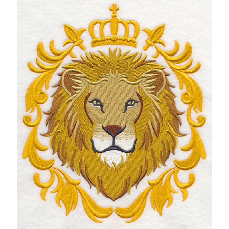 Lion with Baroque Crown and Frame