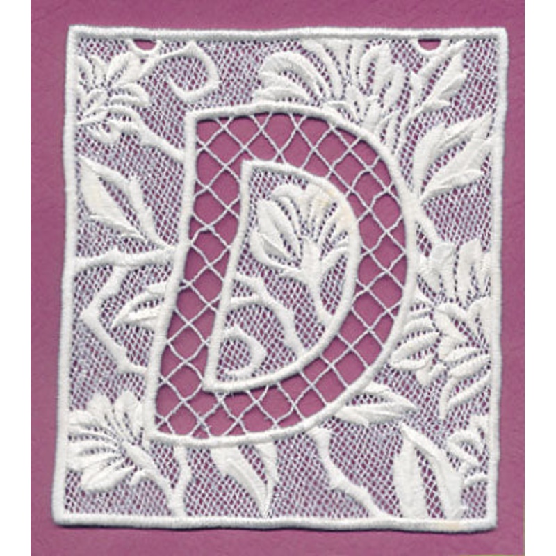 Bunting Letter D (Lace)|5.67″ x 4.87″ / 143.93mm x 123.77mm|3.9″ x 3.35″ / 99mm x 85.12mm|All Sizes