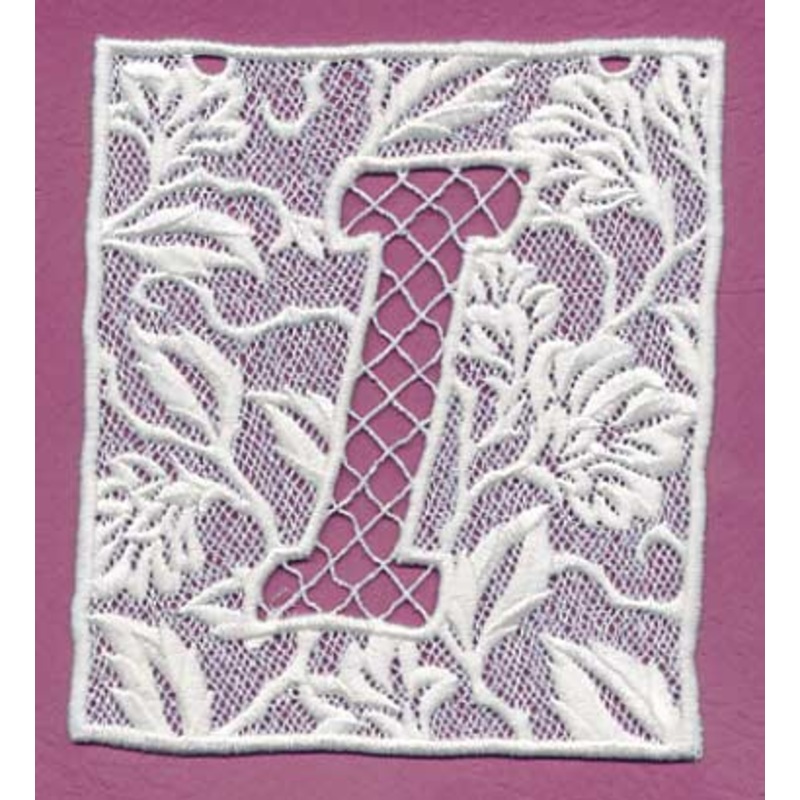 Bunting Letter I (Lace)|5.68″ x 4.88″ / 144.39mm x 124.07mm|3.9″ x 3.35″ / 98.97mm x 85.08mm|All Sizes
