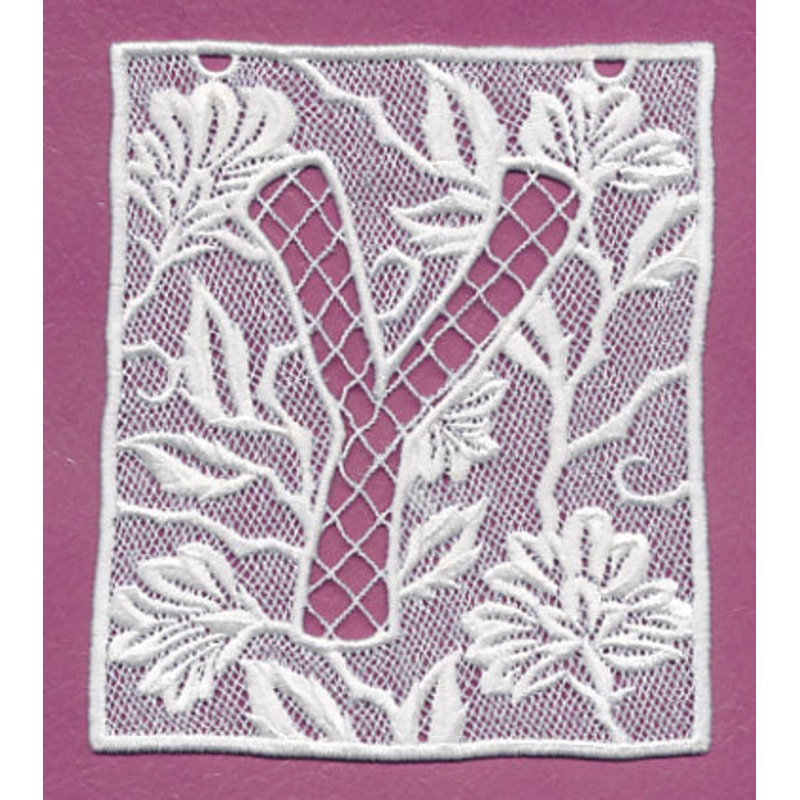 Bunting Letter Y (Lace)|5.67″ x 4.87″ / 144.1mm x 123.78mm|3.9″ x 3.35″ / 99.13mm x 85.17mm|All Sizes
