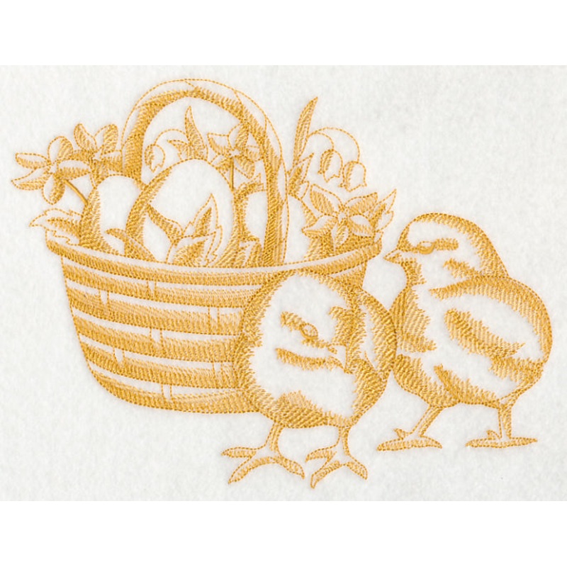 Chicks and Egg Basket (Toile)|6.9″ x 9.22″ / 175.24mm x 234.15mm|5.84″ x 7.81″ / 148.46mm x 198.37mm|4.83″ x 6.45″ / 122.63mm x 163.88mm|2.88″ x 3.85″ / 73.19mm x 97.79mm|All Sizes