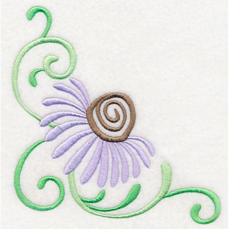 Coneflower Favorite Corner|5.92″ x 5.86″ / 150.31mm x 148.91mm|4.91″ x 4.86″ / 124.67mm x 123.5mm|3.87″ x 3.83″ / 98.21mm x 97.3mm|All Sizes