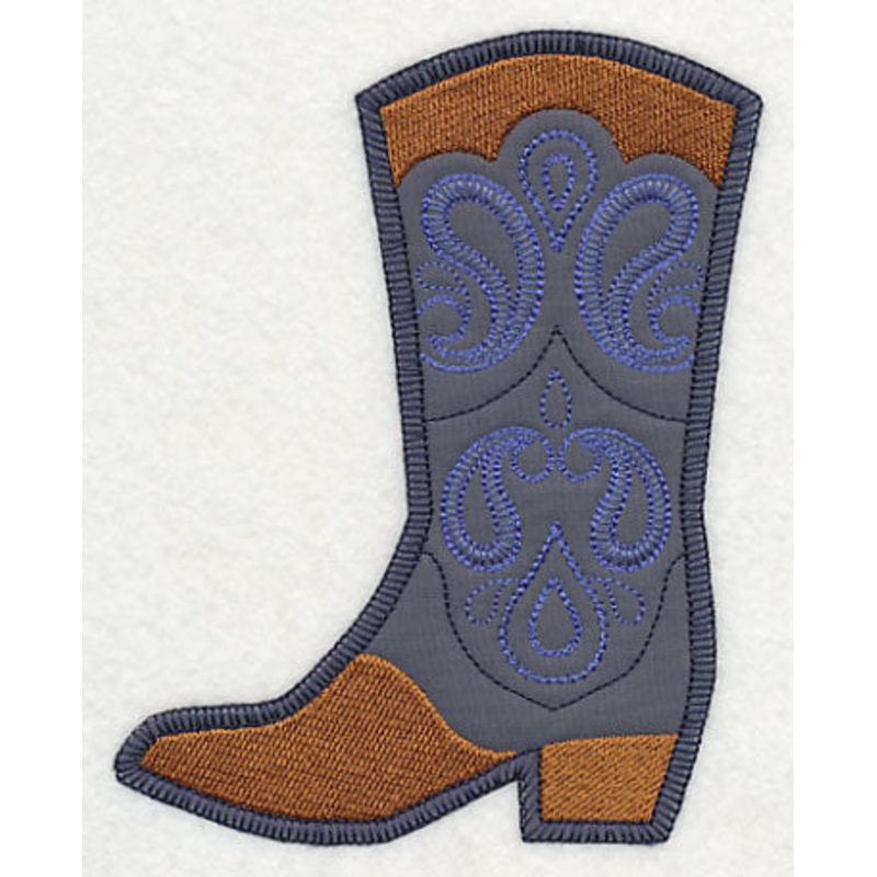 Cowboy Boot with Paisley (Heirloom Applique)
