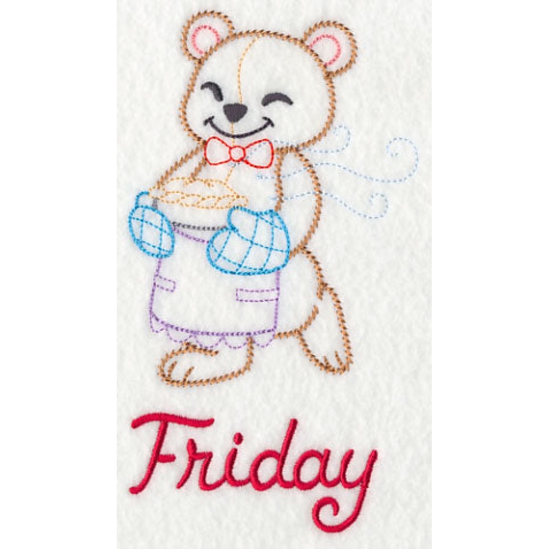 Teddy Bear Bakes on Friday (Vintage)