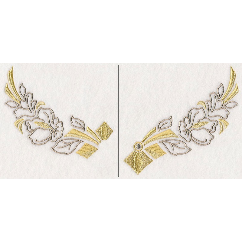 Art Deco Floral Neckline (Crewneck) (Split)