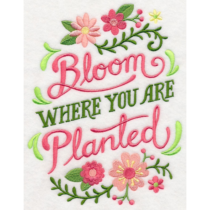 Bloom Where You Are Planted|8.98″ x 6.92″ / 228.1mm x 175.7mm|7.61″ x 5.87″ / 193.42mm x 149.02mm|6.32″ x 4.87″ / 160.46mm x 123.62mm|All Sizes