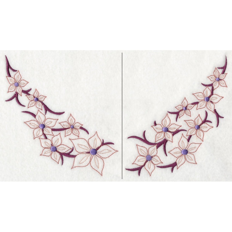 Blooming Blossoms Neckline (V-Neck) (Split)