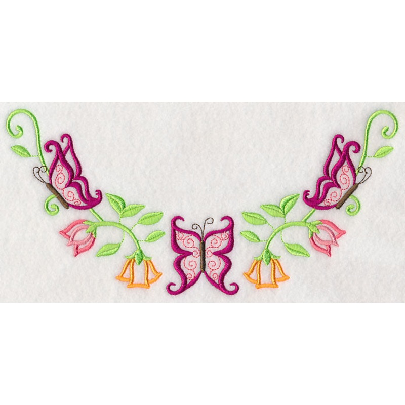 Bold Butterflies Neckline (V-Neck)