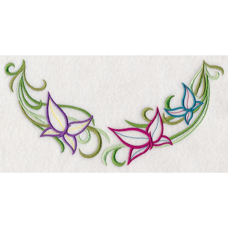 Butterflies and Vines Neckline (V-Neck)