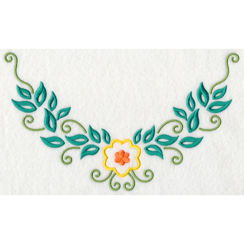 Floral Fashion Neckline (V-Neck)