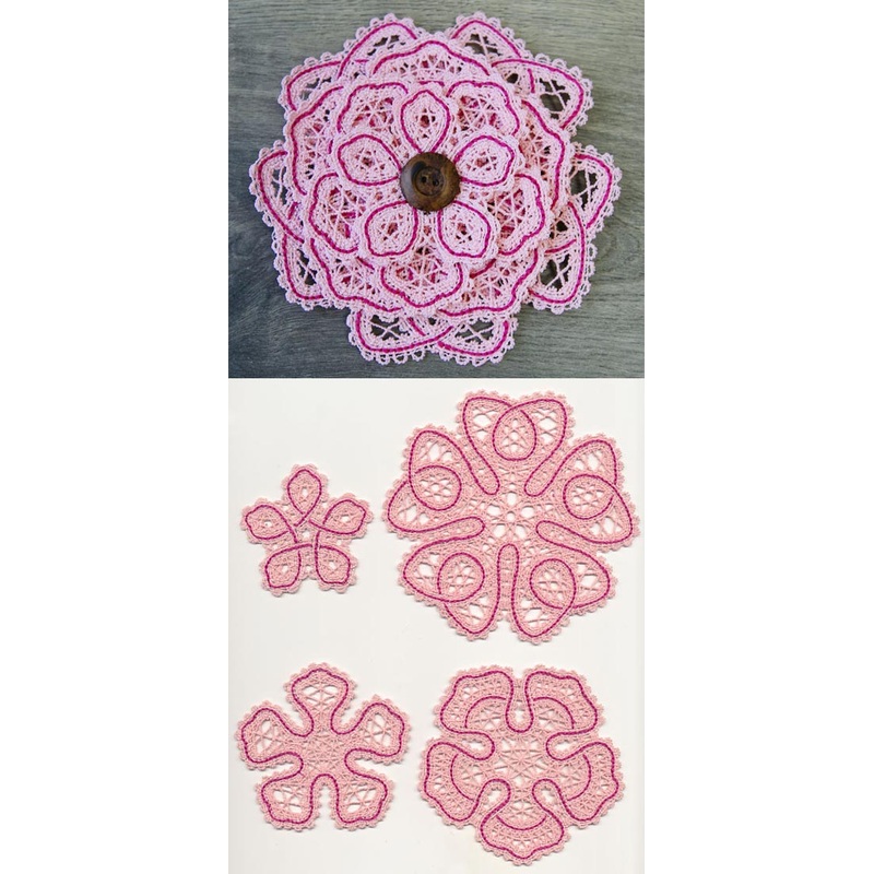 Forever Flower (Layered Battenburg Lace)
