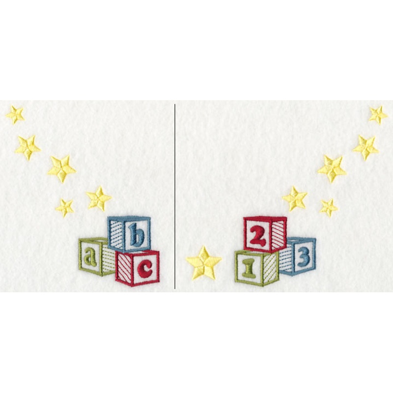 Letter Blocks Neckline (V-Neck) (Split)
