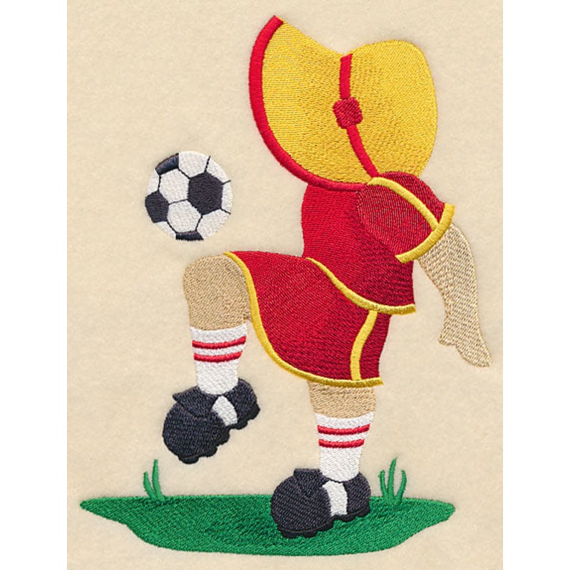 Sunbonnet Sue, Soccer Star|7.6″ x 5.86″ / 193mm x 148.77mm|6.28″ x 4.84″ / 159.55mm x 122.93mm|3.81″ x 2.93″ / 96.78mm x 74.49mm|All Sizes