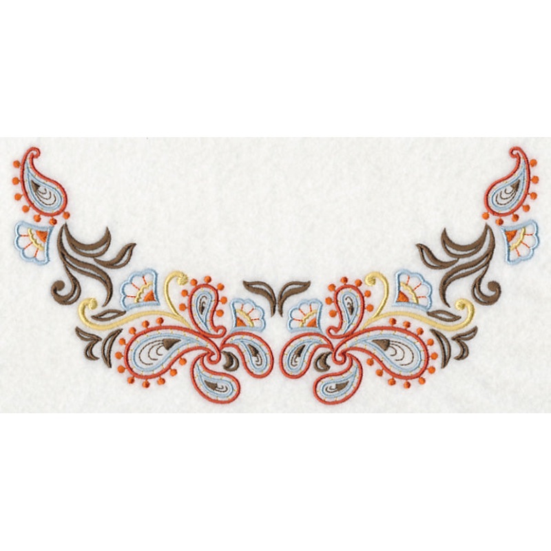 Swirling Paisley Neckline (Crewneck)