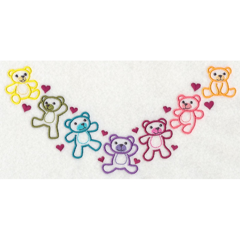 Teddy Bears Neckline (V-Neck)|4.46″ x 9.42″ / 113.25mm x 239.25mm|3.27″ x 6.9″ / 83.03mm x 175.26mm|2.5″ x 5.27″ / 63.47mm x 133.83mm|All Sizes