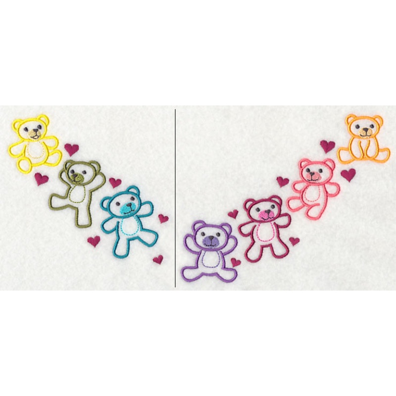 Teddy Bears Neckline (V-Neck) (Split)