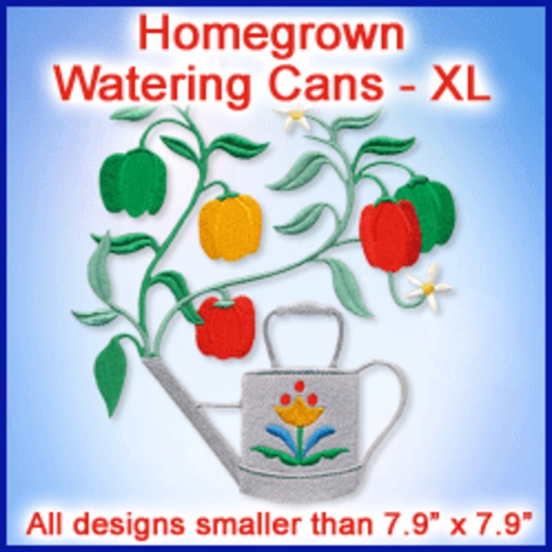 A Homegrown Watering Cans Design Pack