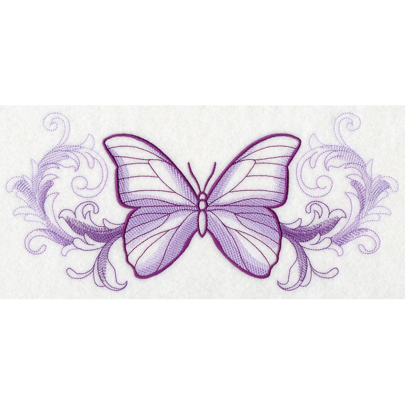 Butterfly with Baroque Background