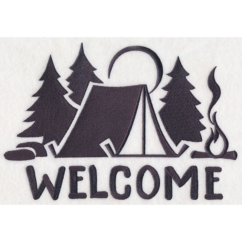 Camping Tent Welcome|6.91″ x 10.19″ / 175.43mm x 258.79mm|5.86″ x 8.64″ / 148.77mm x 219.35mm|5.29″ x 7.8″ / 134.42mm x 198.19mm|4.65″ x 6.86″ / 118.06mm x 174.15mm|All Sizes