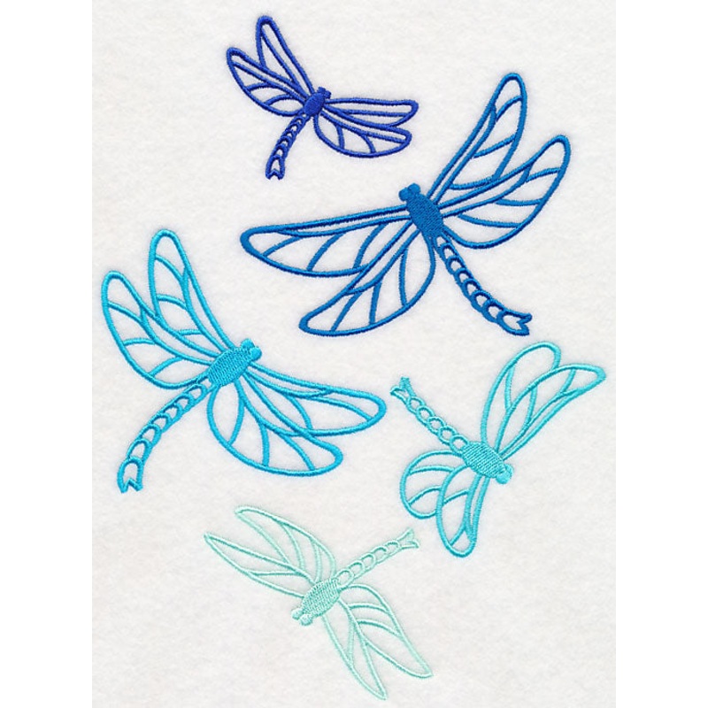 Cascading Dragonflies|9.23″ x 6.91″ / 234.56mm x 175.57mm|7.81″ x 5.85″ / 198.4mm x 148.52mm|6.5″ x 4.87″ / 165.15mm x 123.64mm|3.86″ x 2.89″ / 98.07mm x 73.46mm|All Sizes