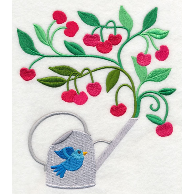 Cherries and Watering Can|7.81″ x 6.75″ / 198.43mm x 171.51mm|6.78″ x 5.86″ / 172.29mm x 148.93mm|5.63″ x 4.86″ / 142.9mm x 123.53mm|3.86″ x 3.34″ / 98.09mm x 84.82mm|All Sizes
