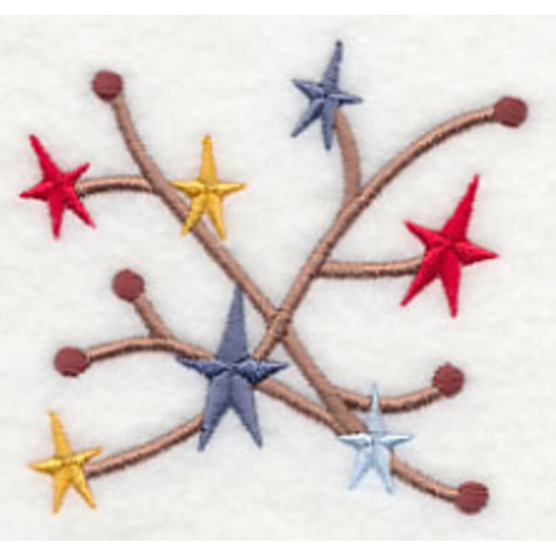 Country Star Cluster|2.67″ x 2.85″ / 67.82mm x 72.4mm