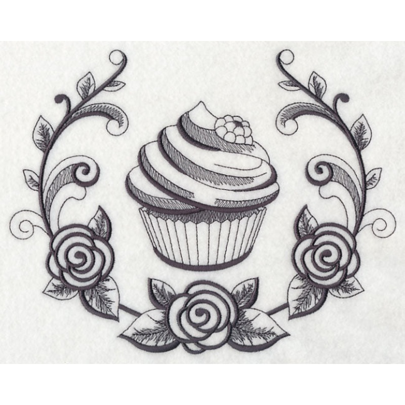 Cupcake and Sugar Flower Laurel