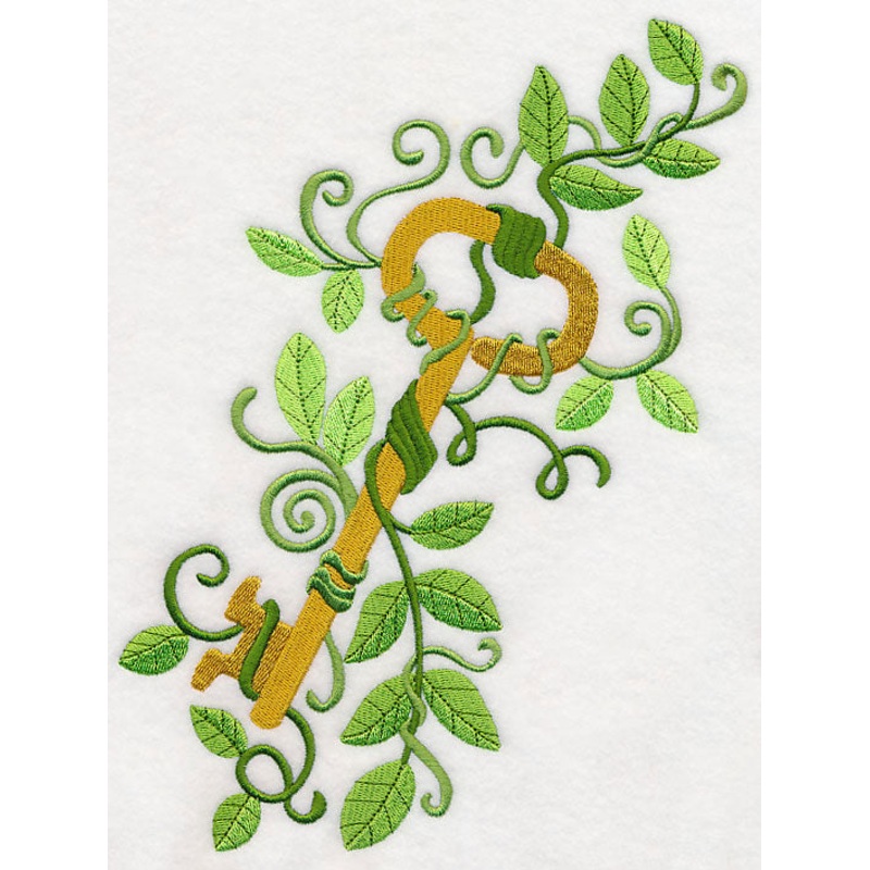 Enchanted Key in Leafy Vines|9.66″ x 6.91″ / 245.38mm x 175.58mm|7.81″ x 5.59″ / 198.31mm x 141.93mm|6.78″ x 4.85″ / 172.19mm x 123.26mm|3.78″ x 2.81″ / 96.06mm x 71.48mm|All Sizes