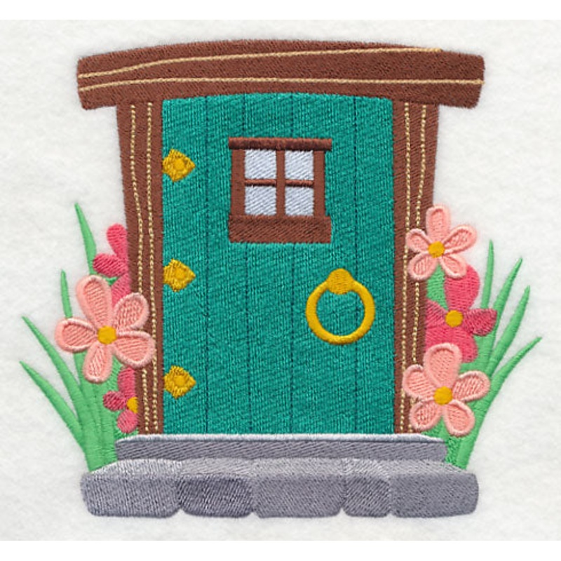 Fairy Door in Bloom|5.86″ x 6.45″ / 148.82mm x 163.73mm|4.86″ x 5.35″ / 123.41mm x 135.8mm|3.51″ x 3.87″ / 89.16mm x 98.38mm|All Sizes