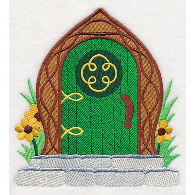 Fairy Door with Celtic Flair|6.28″ x 5.86″ / 159.47mm x 148.76mm|5.21″ x 4.85″ / 132.26mm x 123.11mm|3.87″ x 3.6″ / 98.22mm x 91.34mm|All Sizes