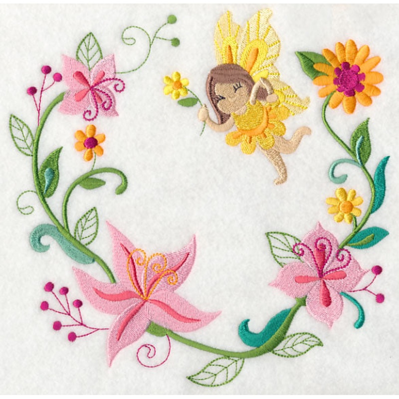 Fairy Laurie with Lily Wreath|7.79″ x 7.8″ / 197.93mm x 198.03mm|6.89″ x 6.89″ / 174.97mm x 175.09mm|5.86″ x 5.87″ / 148.89mm x 148.99mm|4.87″ x 4.87″ / 123.62mm x 123.72mm|3.86″ x 3.86″ / 98.1mm x 98.16mm|All Sizes