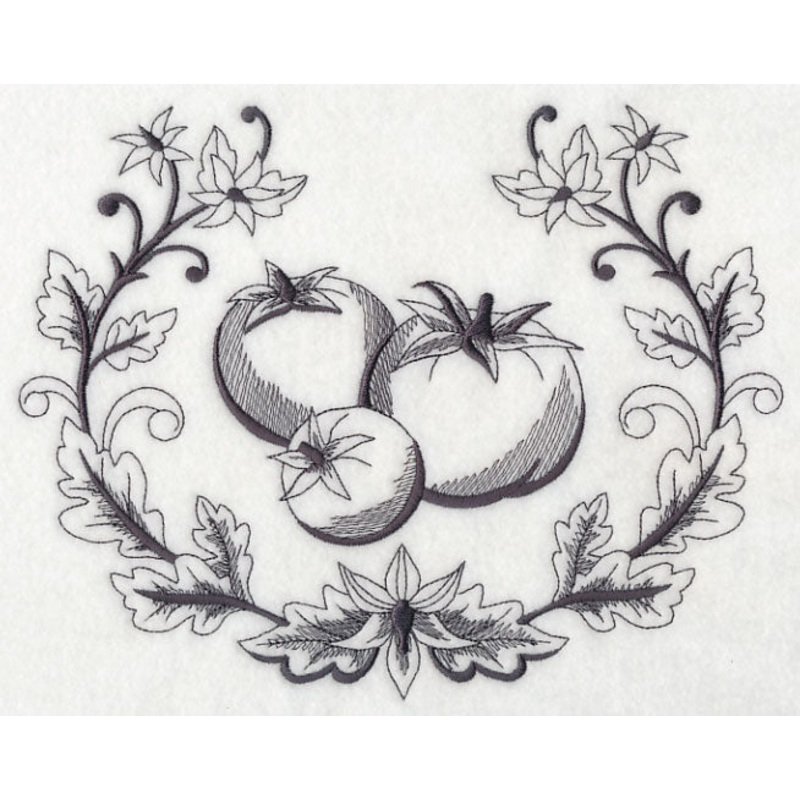 Tomato and Blossoms Laurel|6.88″ x 8.74″ / 174.75mm x 222.09mm|6.12″ x 7.78″ / 155.46mm x 197.56mm|5.51″ x 6.99″ / 139.88mm x 177.55mm|4.85″ x 6.16″ / 123.26mm x 156.57mm|3.04″ x 3.84″ / 77.15mm x 97.6mm|All Sizes
