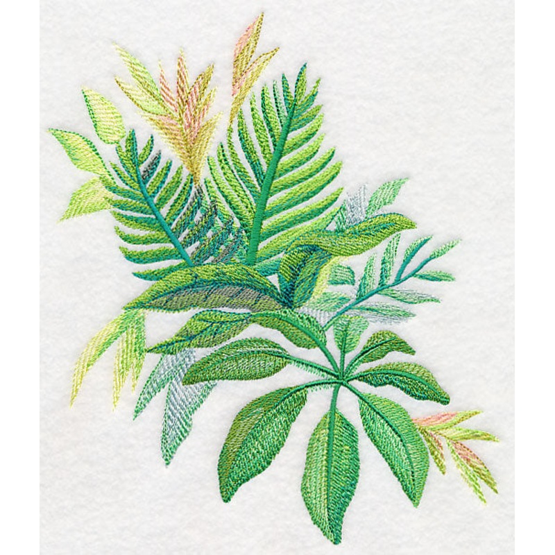 Tropical Leaves in Watercolor 2