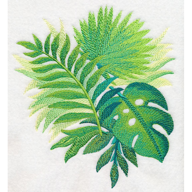 Tropical Leaves in Watercolor 3
