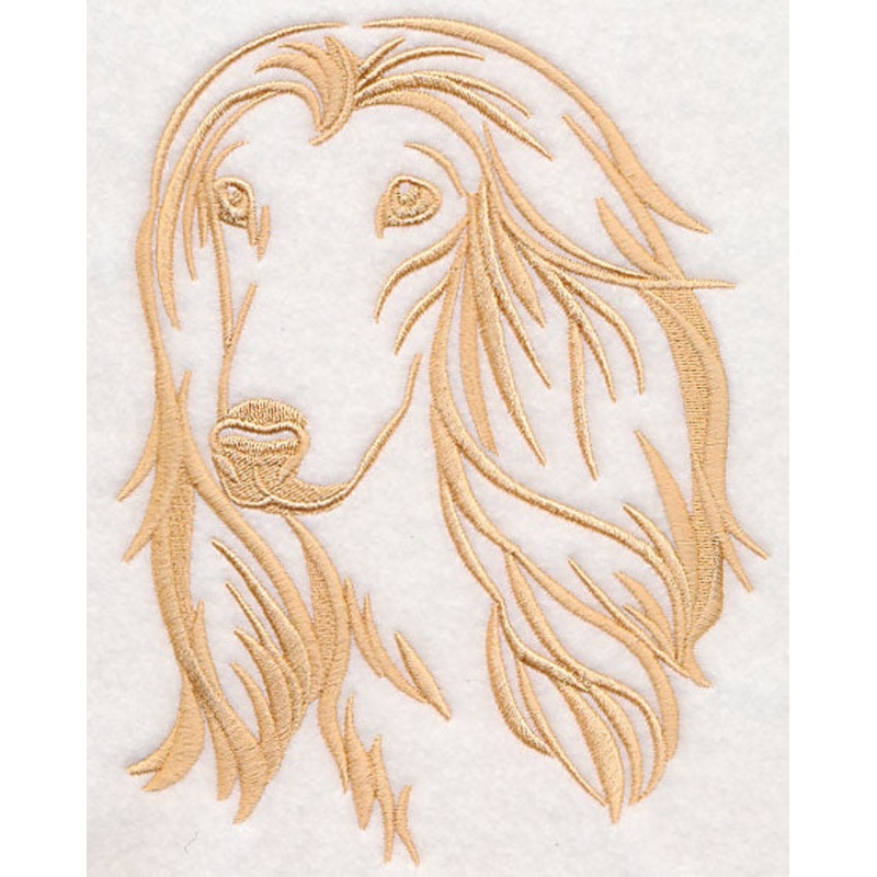 Afghan Hound Silhouette|7.5″ x 5.86″ / 190.4mm x 148.88mm|6.21″ x 4.86″ / 157.82mm x 123.42mm|3.86″ x 3.02″ / 97.98mm x 76.68mm|All Sizes
