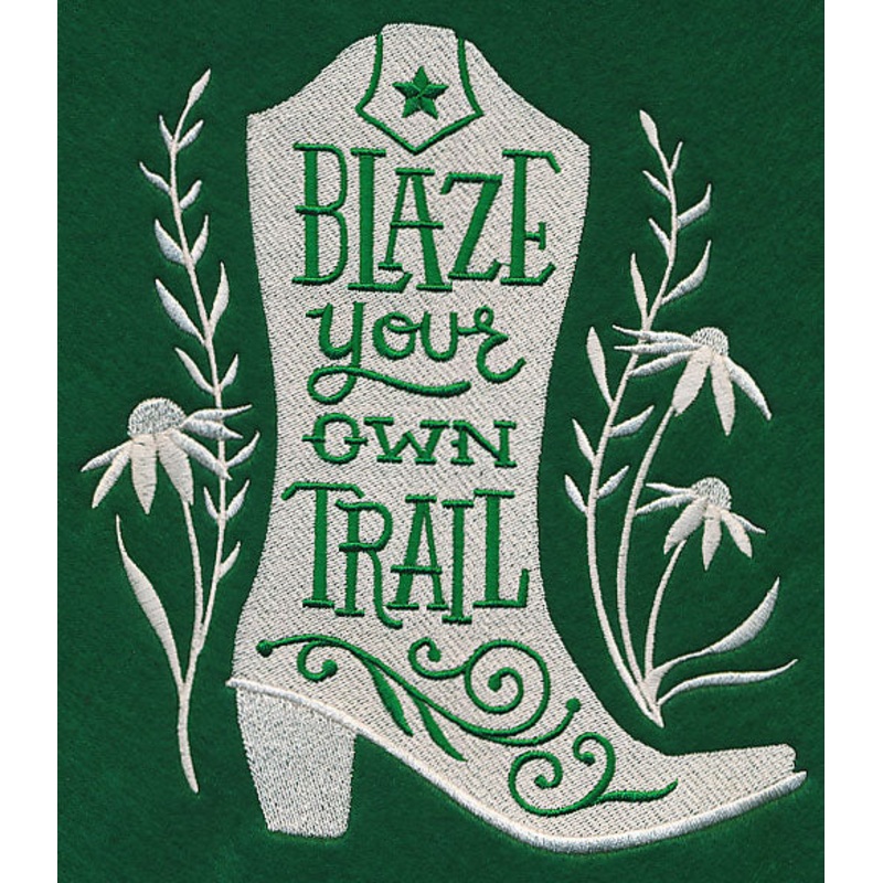 Blaze Your Own Trail|7.61″ x 6.85″ / 193.42mm x 173.93mm|6.51″ x 5.86″ / 165.47mm x 148.79mm|5.4″ x 4.86″ / 137.23mm x 123.39mm|3.87″ x 3.47″ / 98.19mm x 88.25mm|All Sizes