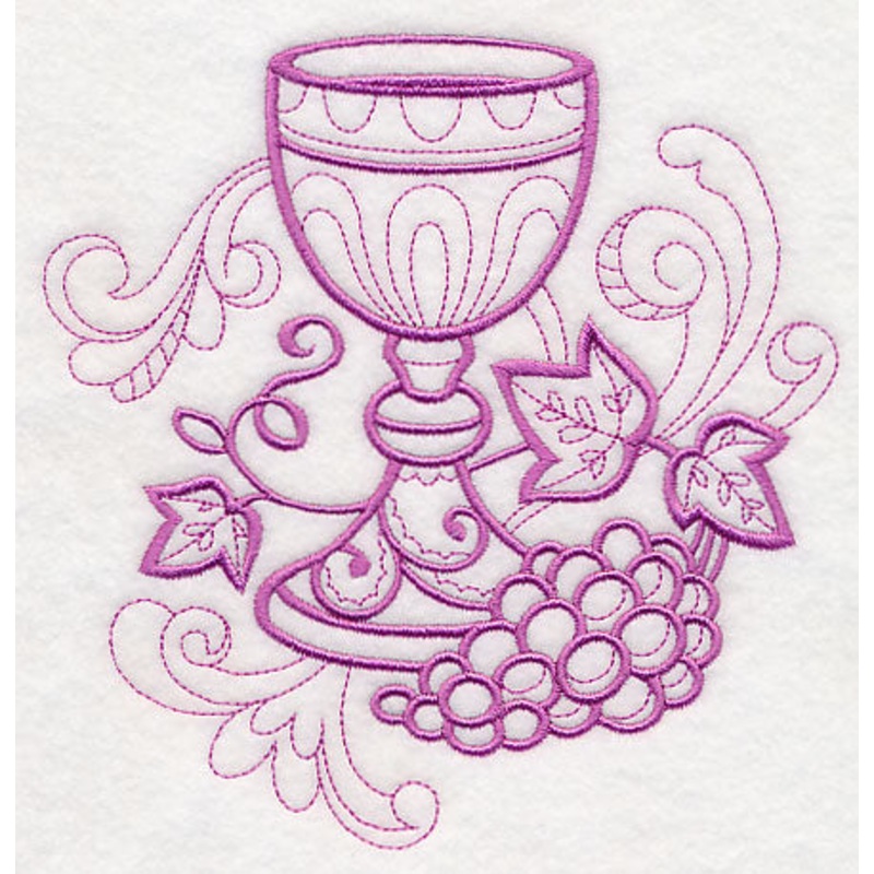 Doodle Chalice and Grapes|5.98″ x 5.85″ / 151.86mm x 148.49mm|4.96″ x 4.85″ / 125.87mm x 123.1mm|3.86″ x 3.77″ / 97.92mm x 95.73mm|3″ x 2.93″ / 76.29mm x 74.5mm|All Sizes