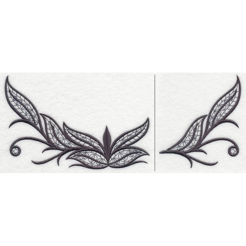 Fleur de Flames Neckline (Crewneck) (Split)