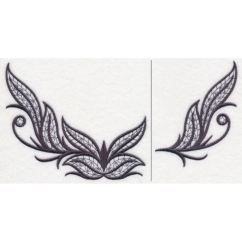 Fleur de Flames Neckline (V-Neck) (Split)