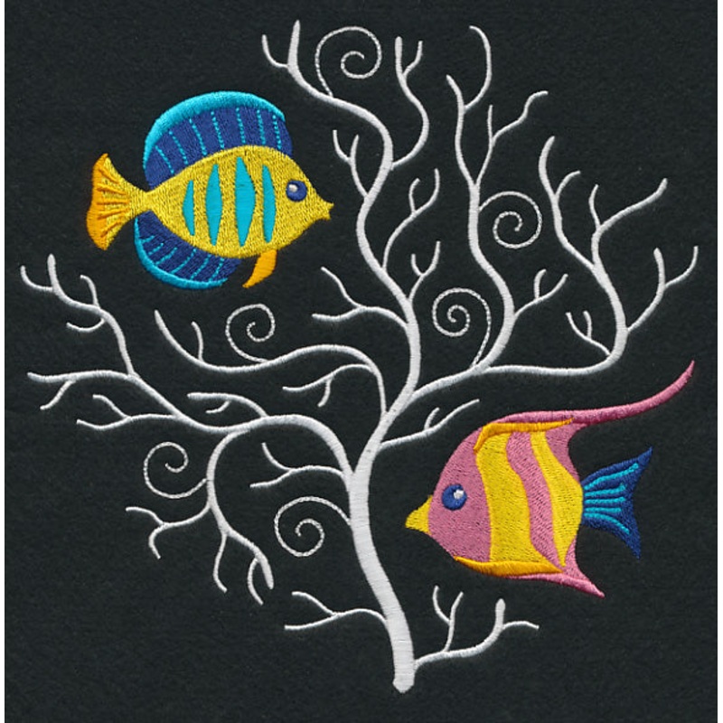 Tropical Fish and Coral 1|7.67″ x 7.82″ / 194.81mm x 198.6mm|6.85″ x 6.99″ / 173.99mm x 177.43mm|5.85″ x 5.97″ / 148.59mm x 151.59mm|4.85″ x 4.95″ / 123.19mm x 125.77mm|All Sizes
