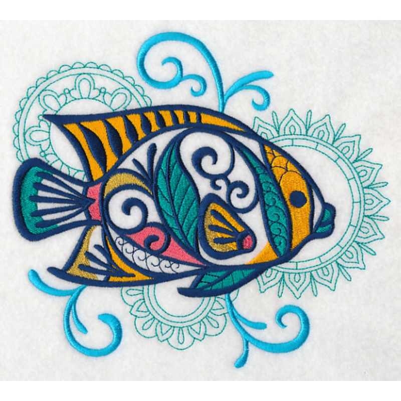 Tropical Fish with Mehndi Echo