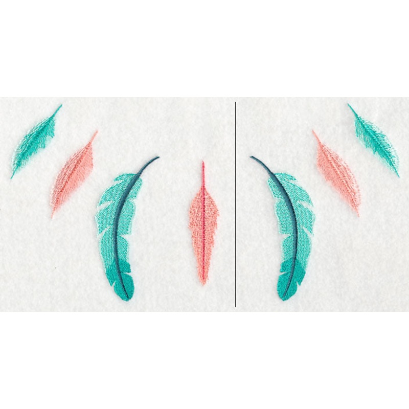 Feather Neckline (Crewneck) (Split)