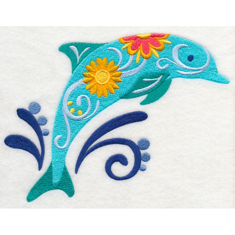 Flower Power Dolphin|5.73″ x 7.8″ / 145.64mm x 198.03mm|4.86″ x 6.61″ / 123.5mm x 167.87mm|2.84″ x 3.85″ / 72.15mm x 97.75mm|All Sizes