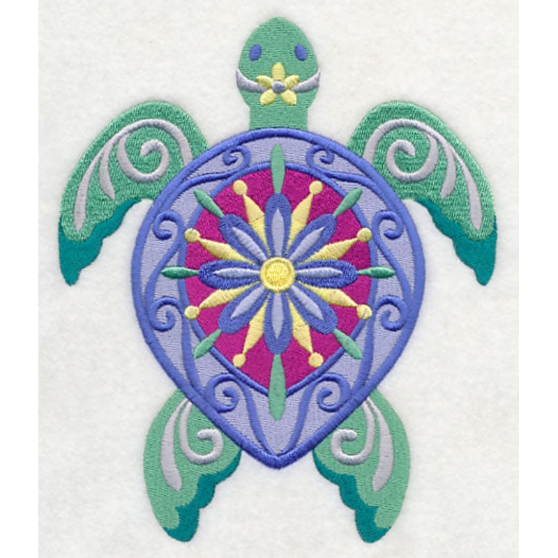 Flower Power Sea Turtle|6.9″ x 5.86″ / 175.14mm x 148.76mm|5.72″ x 4.86″ / 145.22mm x 123.37mm|3.85″ x 3.27″ / 97.83mm x 83.16mm|All Sizes