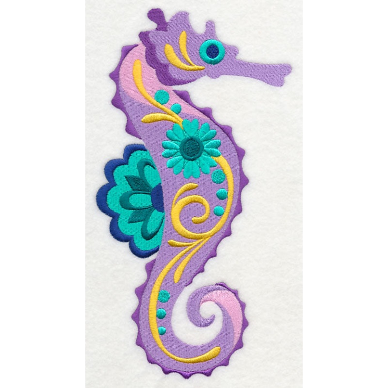 Flower Power Seahorse|9.41″ x 5.16″ / 238.89mm x 131.17mm|6.85″ x 3.76″ / 174.04mm x 95.61mm|3.86″ x 2.13″ / 98.07mm x 54.04mm|All Sizes