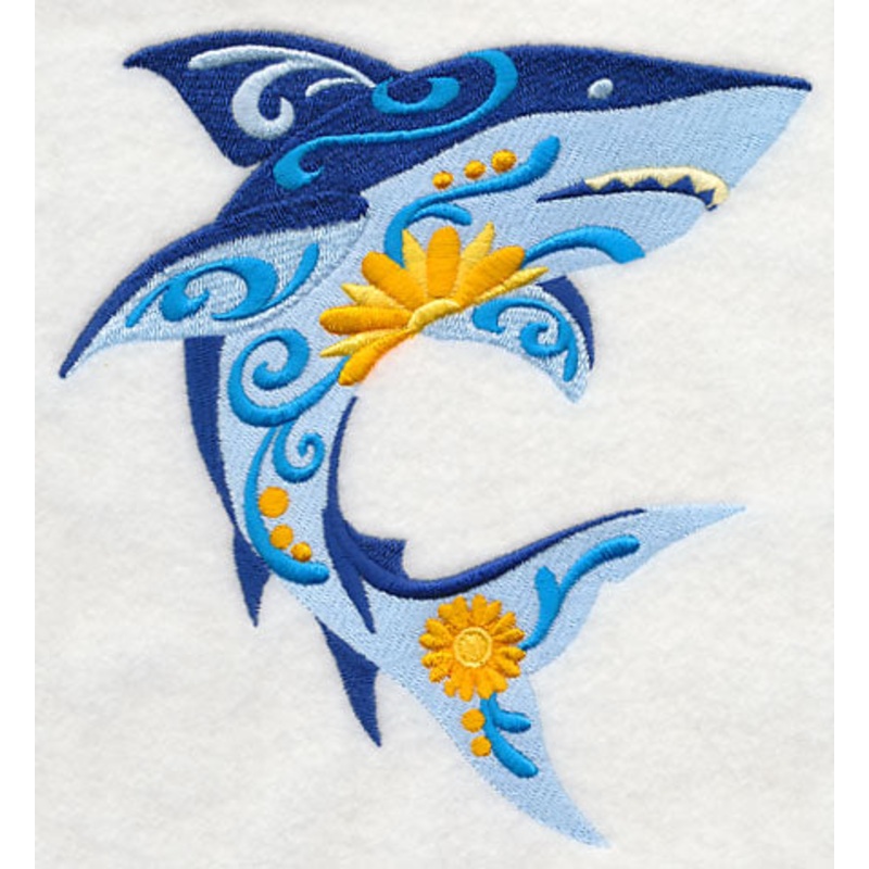 Flower Power Shark|6.46″ x 5.86″ / 163.98mm x 148.77mm|5.36″ x 4.86″ / 136.1mm x 123.37mm|3.86″ x 3.5″ / 97.97mm x 88.78mm|All Sizes