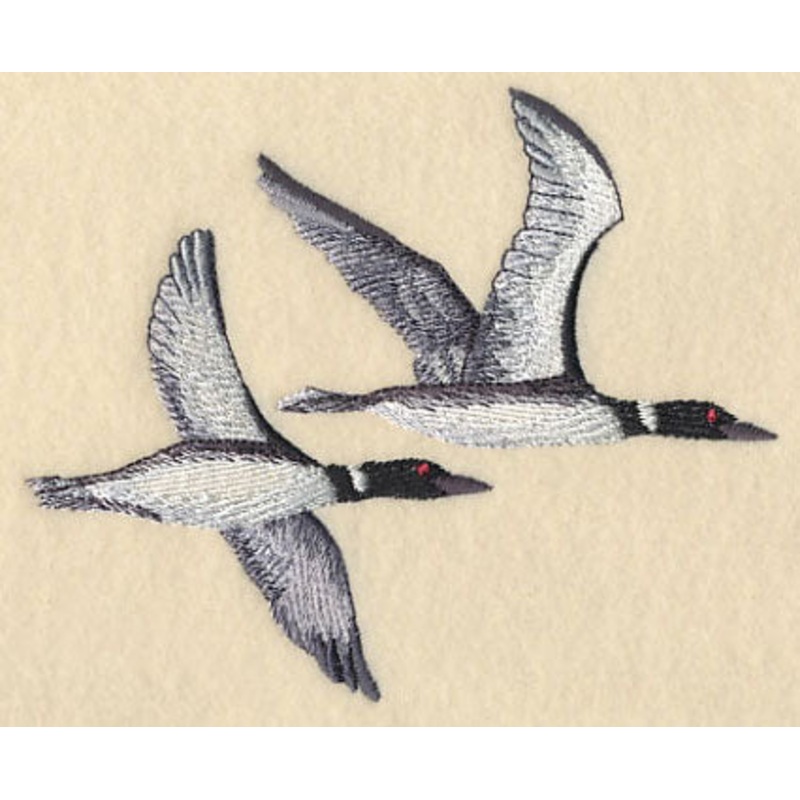 Loons in Flight|4.67″ x 5.6″ / 118.62mm x 142.12mm|2.65″ x 3.17″ / 67.32mm x 80.48mm|All Sizes