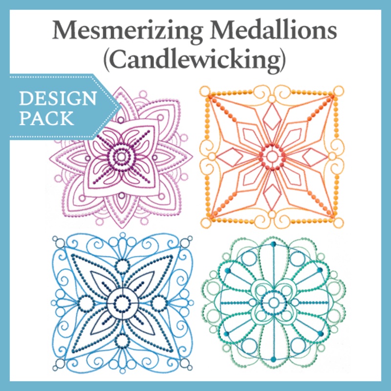 A Mesmerizing Medallions (Candlewicking) Design Pack